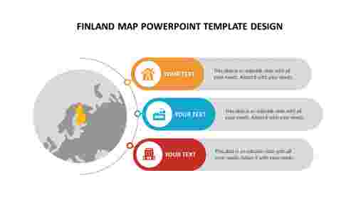 Finland map powerpoint template design